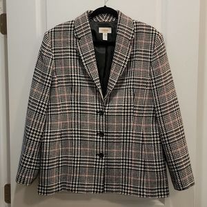 Vintage Talbots Wool Plaid Blazer